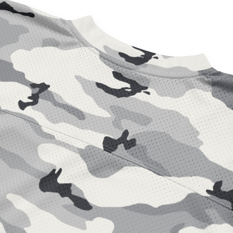 White Birch Monolith Winter CAMO Unisex American Football Jersey