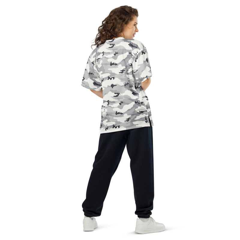 White Birch Monolith Winter CAMO Unisex American Football Jersey
