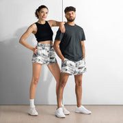 White Birch Monolith Winter CAMO Unisex Athletic Shorts