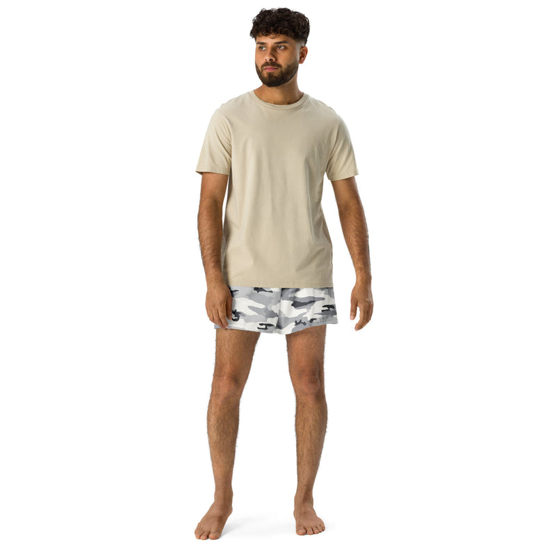 White Birch Monolith Winter CAMO Unisex Athletic Shorts