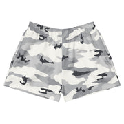 White Birch Monolith Winter CAMO Unisex Athletic Shorts