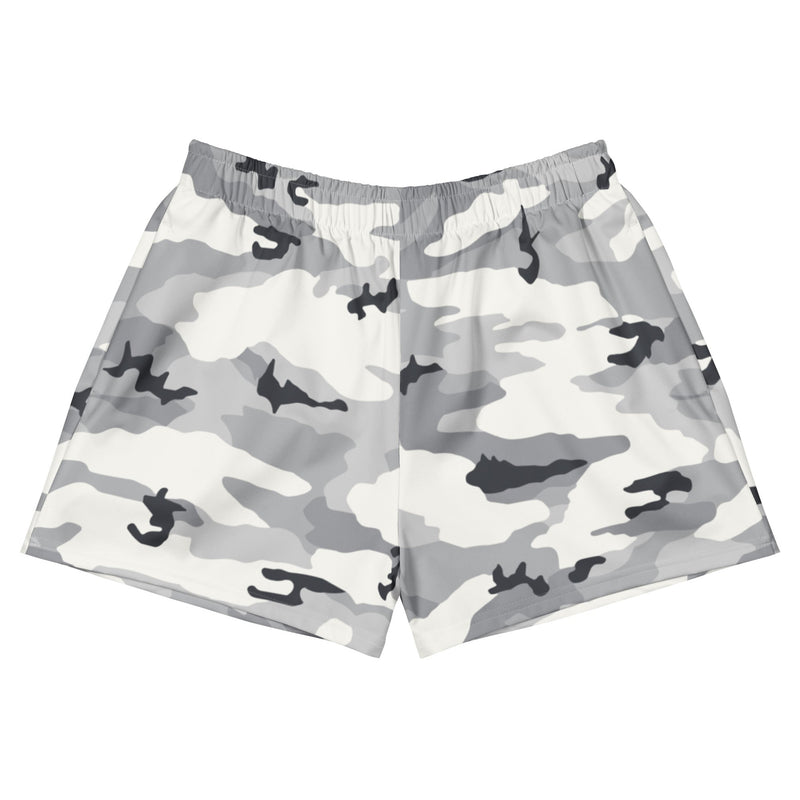 White Birch Monolith Winter CAMO Unisex Athletic Shorts