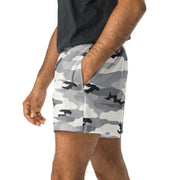 White Birch Monolith Winter CAMO Unisex Athletic Shorts - XS