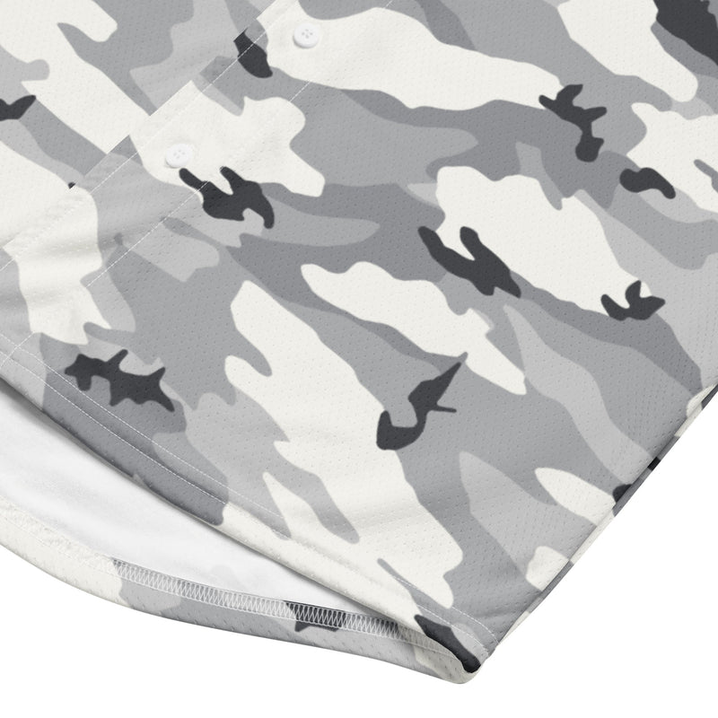White Birch Monolith Winter CAMO Unisex Baseball Jersey