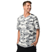 White Birch Monolith Winter CAMO Unisex Baseball Jersey
