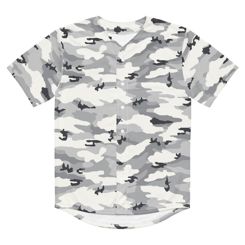 White Birch Monolith Winter CAMO Unisex Baseball Jersey