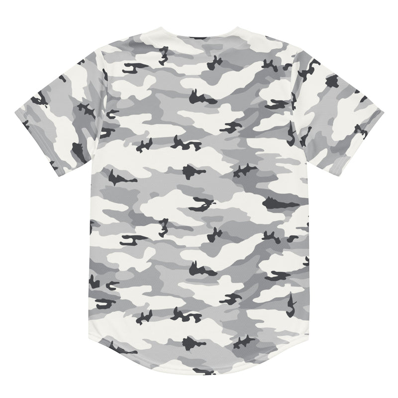White Birch Monolith Winter CAMO Unisex Baseball Jersey
