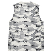 White Birch Monolith Winter CAMO Unisex Basketball Jersey