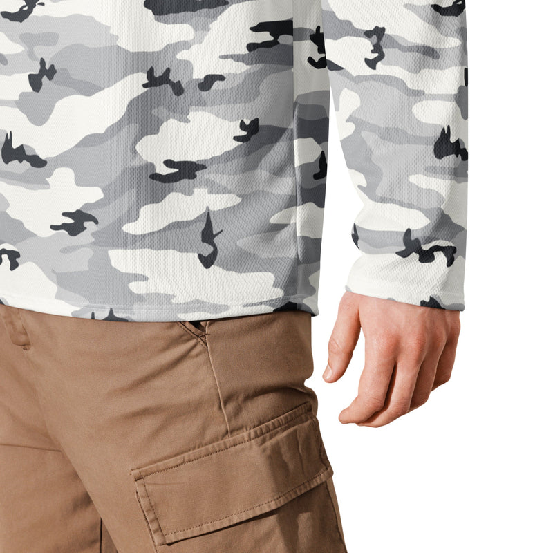 White Birch Monolith Winter CAMO Unisex Hockey Fan Jersey