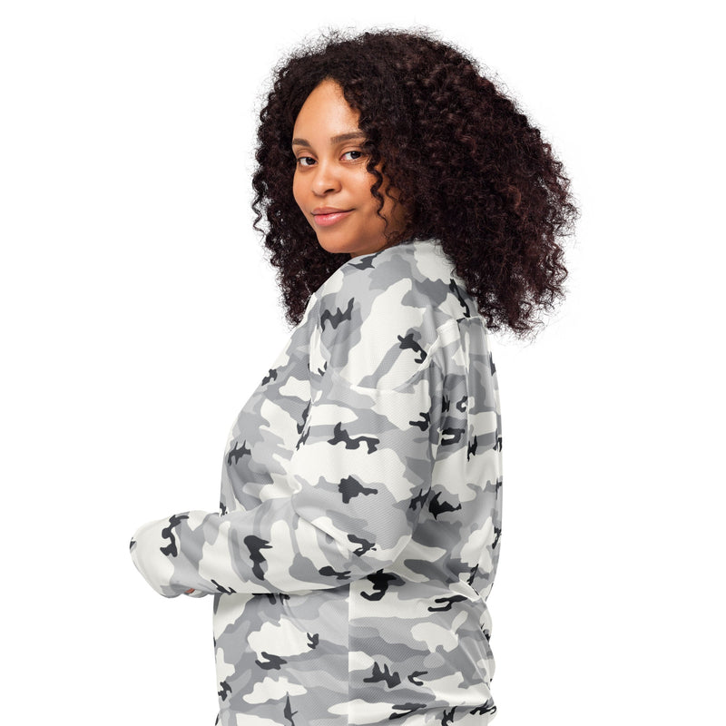White Birch Monolith Winter CAMO Unisex Hockey Fan Jersey