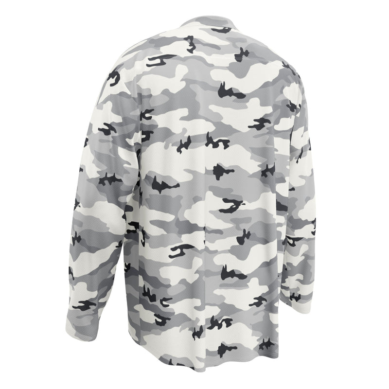 White Birch Monolith Winter CAMO Unisex Hockey Fan Jersey