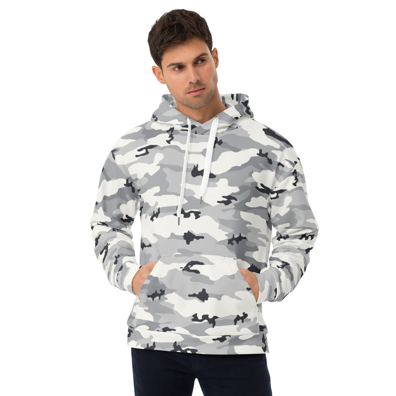 White Birch Monolith Winter CAMO Unisex Hoodie - 2XS