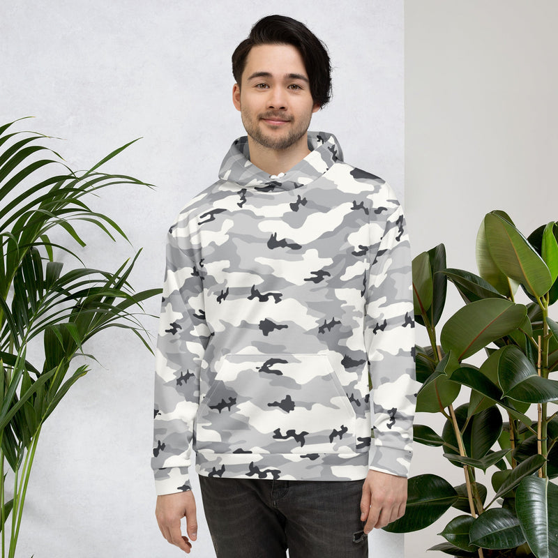 White Birch Monolith Winter CAMO Unisex Hoodie