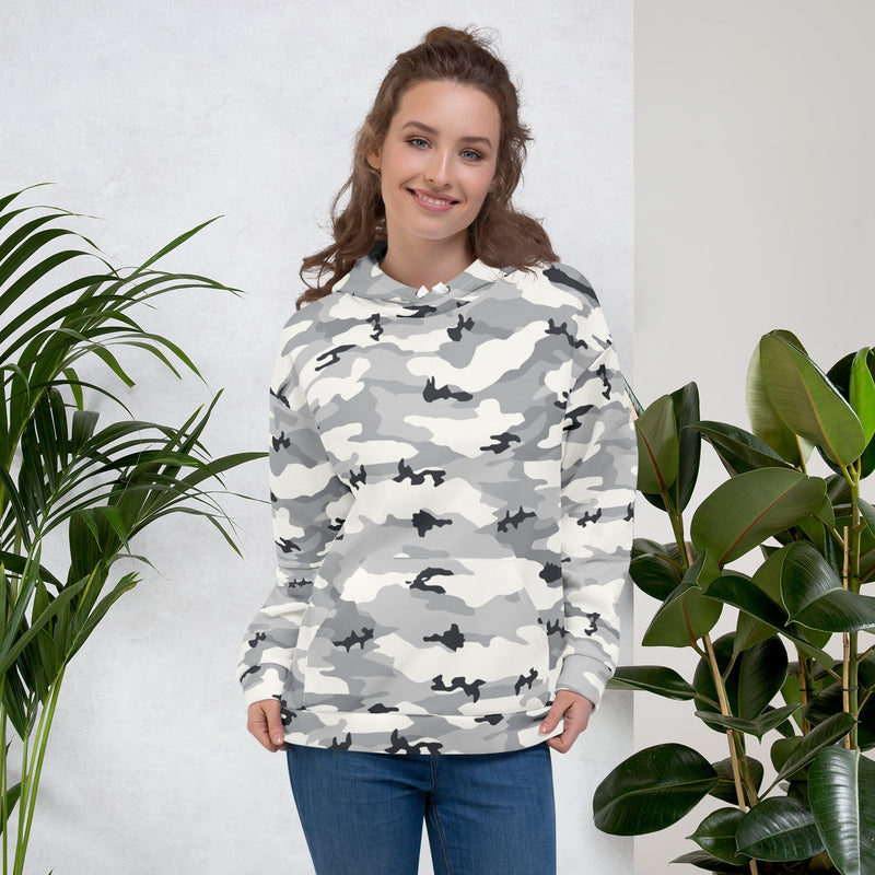 White Birch Monolith Winter CAMO Unisex Hoodie
