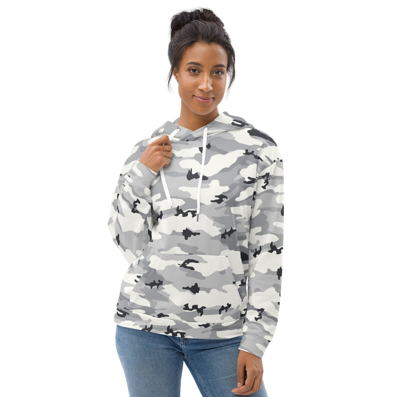 White Birch Monolith Winter CAMO Unisex Hoodie
