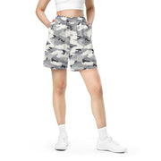 White Birch Monolith Winter CAMO Unisex Mesh Shorts