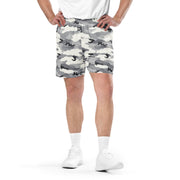 White Birch Monolith Winter CAMO Unisex Mesh Shorts