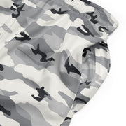 White Birch Monolith Winter CAMO Unisex Mesh Shorts