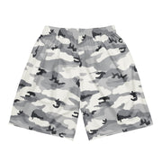 White Birch Monolith Winter CAMO Unisex Mesh Shorts