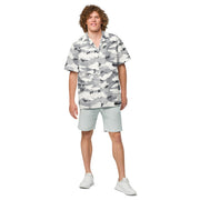 White Birch Monolith Winter CAMO Unisex Short-Sleeve Button Shirt - Button-Up