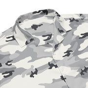 White Birch Monolith Winter CAMO Unisex Short-Sleeve Button Shirt - Button-Up