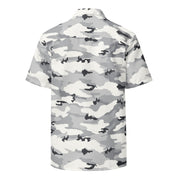 White Birch Monolith Winter CAMO Unisex Short-Sleeve Button Shirt - Button-Up