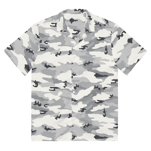 White Birch Monolith Winter CAMO Unisex Short-Sleeve Button Shirt - Button-Up