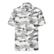 White Birch Monolith Winter CAMO Unisex Short-Sleeve Button Shirt - Button-Up