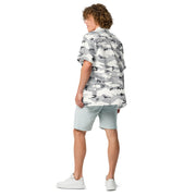 White Birch Monolith Winter CAMO Unisex Short-Sleeve Button Shirt - Button-Up