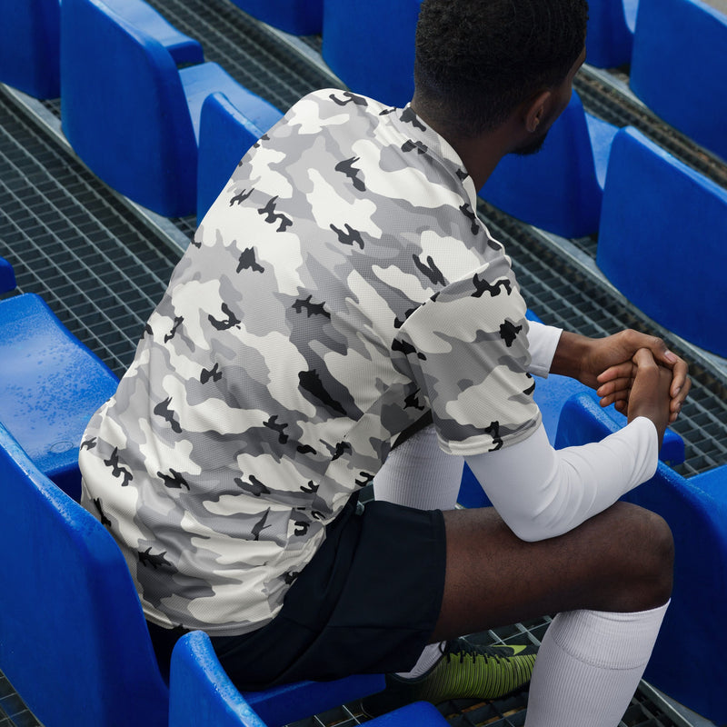 White Birch Monolith Winter CAMO Unisex Sports Jersey