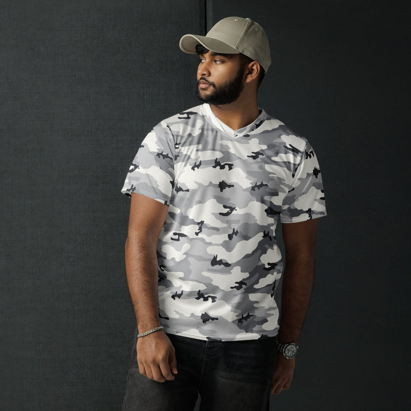 White Birch Monolith Winter CAMO Unisex Sports Jersey
