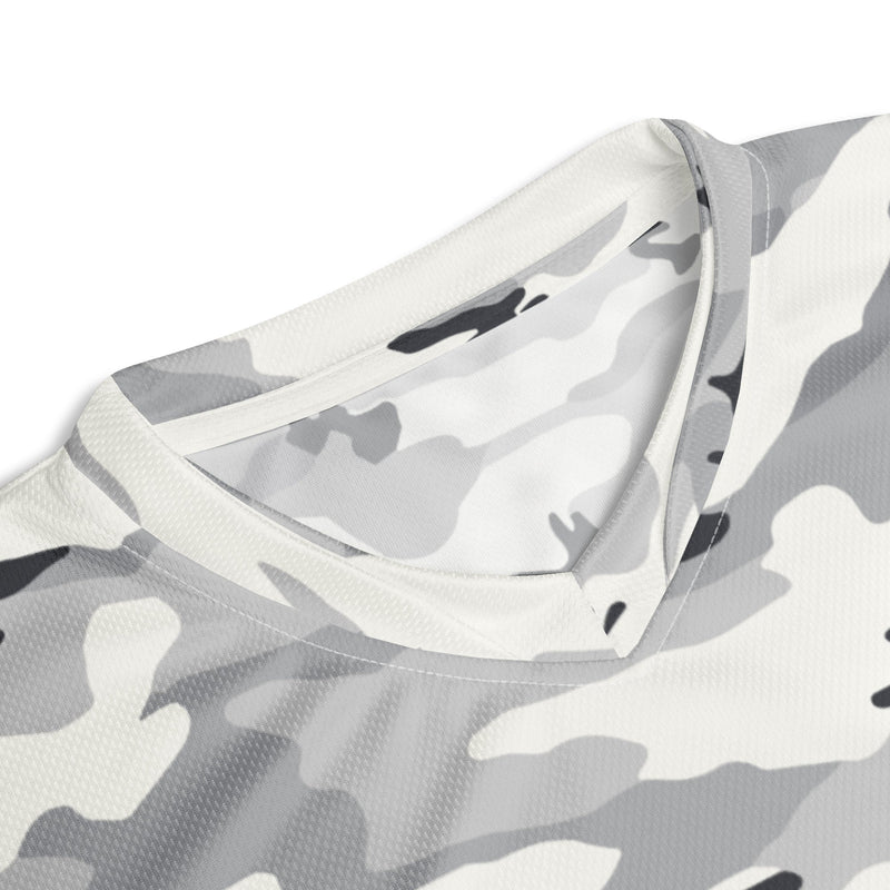 White Birch Monolith Winter CAMO Unisex Sports Jersey