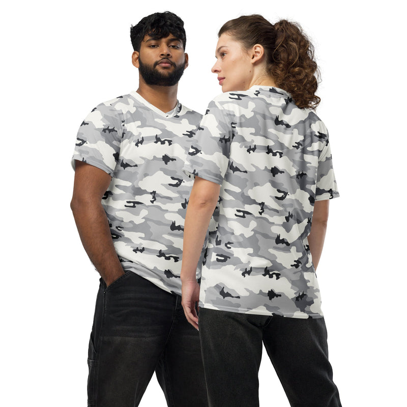 White Birch Monolith Winter CAMO Unisex Sports Jersey - 2XS