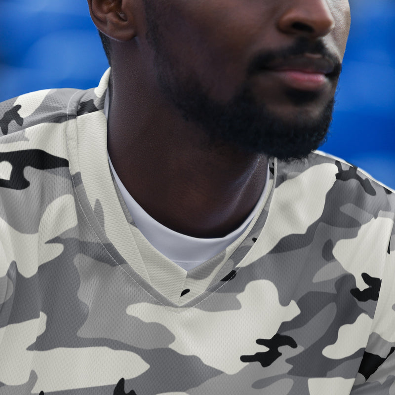 White Birch Monolith Winter CAMO Unisex Sports Jersey