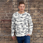 White Birch Monolith Winter CAMO Unisex Sweatshirt - 2XS
