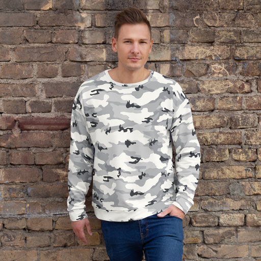 White Birch Monolith Winter CAMO Unisex Sweatshirt - 2XS
