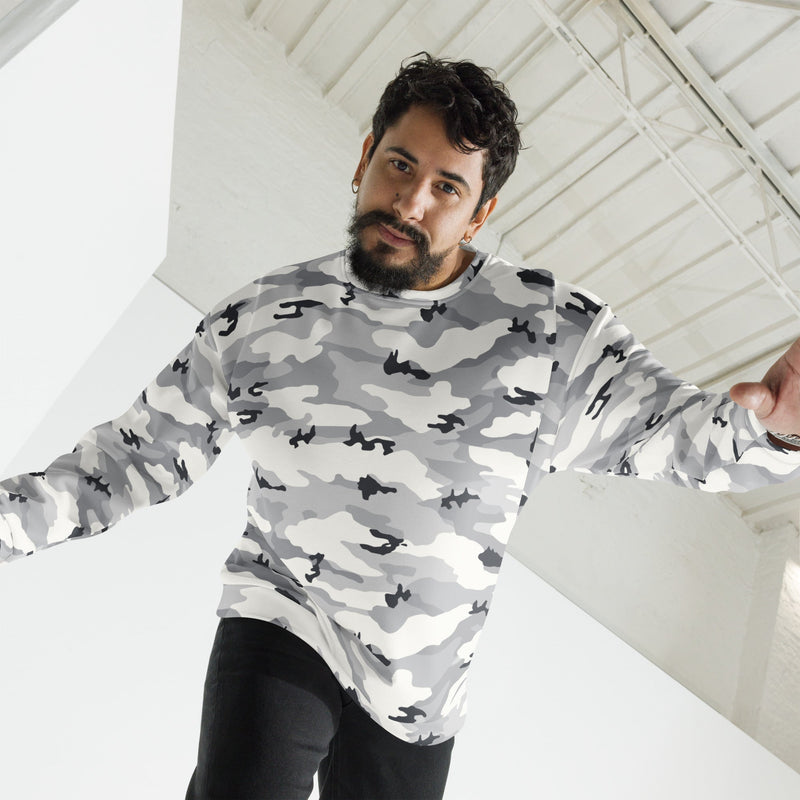 White Birch Monolith Winter CAMO Unisex Sweatshirt