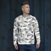 White Birch Monolith Winter CAMO Unisex Sweatshirt