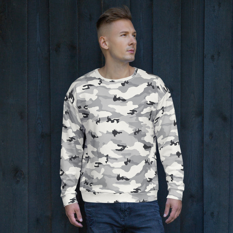 White Birch Monolith Winter CAMO Unisex Sweatshirt
