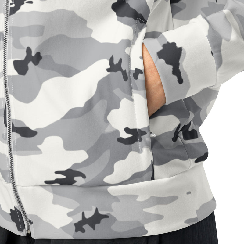 White Birch Monolith Winter CAMO Unisex Track Jacket