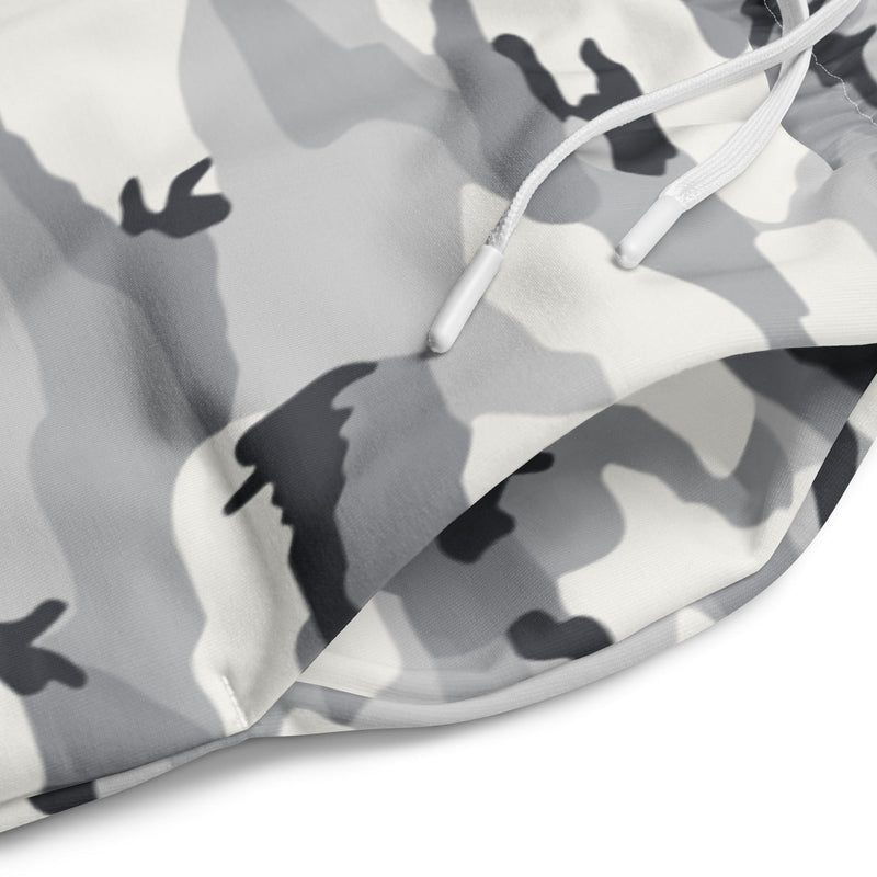 White Birch Monolith Winter CAMO Unisex Wide-Leg Joggers