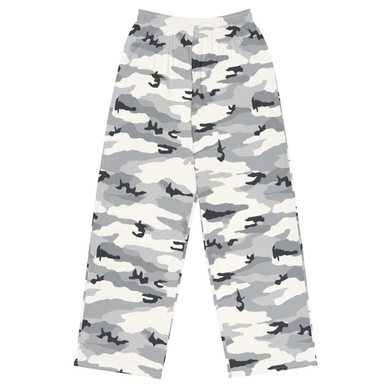 White Birch Monolith Winter CAMO Unisex Wide-Leg Leisure Pants - 2XS - Pant