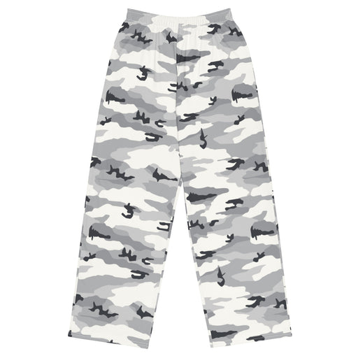 White Birch Monolith Winter CAMO Unisex Wide-Leg Leisure Pants - 2XS - Pant