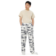 White Birch Monolith Winter CAMO Unisex Wide-Leg Leisure Pants - Pant