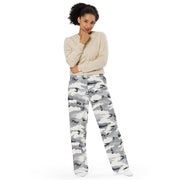 White Birch Monolith Winter CAMO Unisex Wide-Leg Leisure Pants - Pant