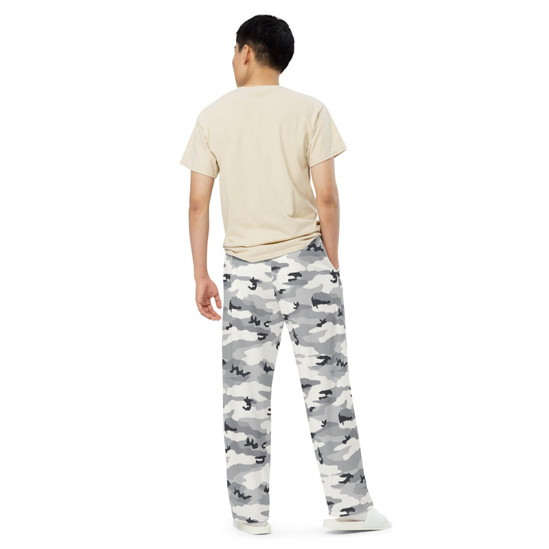 White Birch Monolith Winter CAMO Unisex Wide-Leg Leisure Pants - Pant