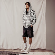 White Birch Monolith Winter CAMO Unisex Zip Hoodie