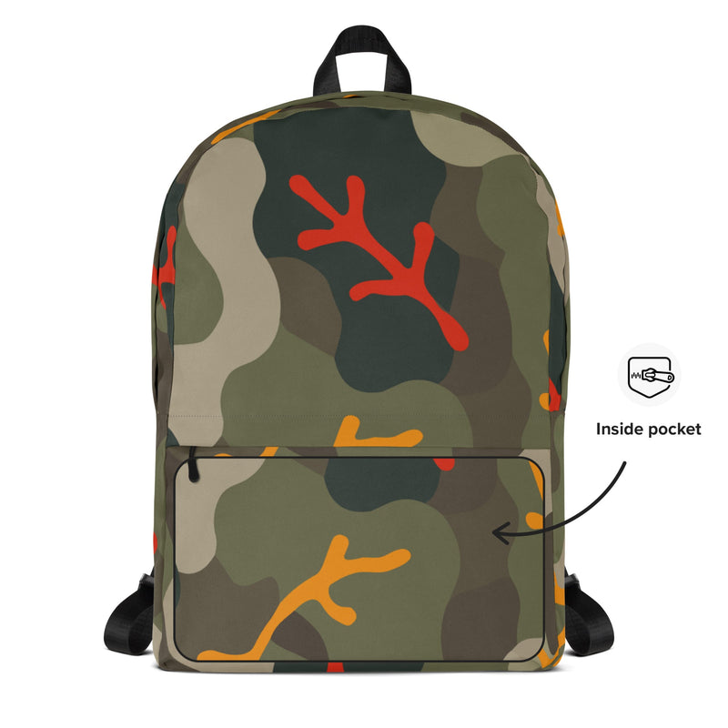 Woodland Coral Branch CAMO Backpack - Bag