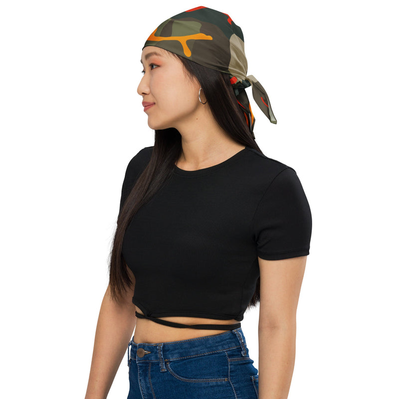 Woodland Coral Branch CAMO Bandana - Head