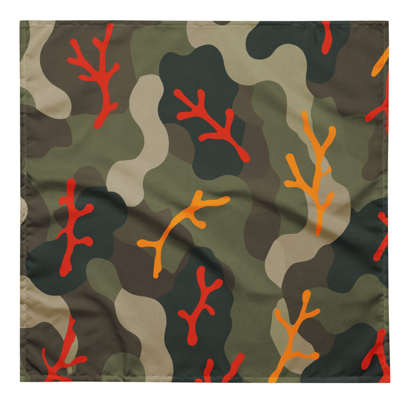 Woodland Coral Branch CAMO Bandana - L - Head